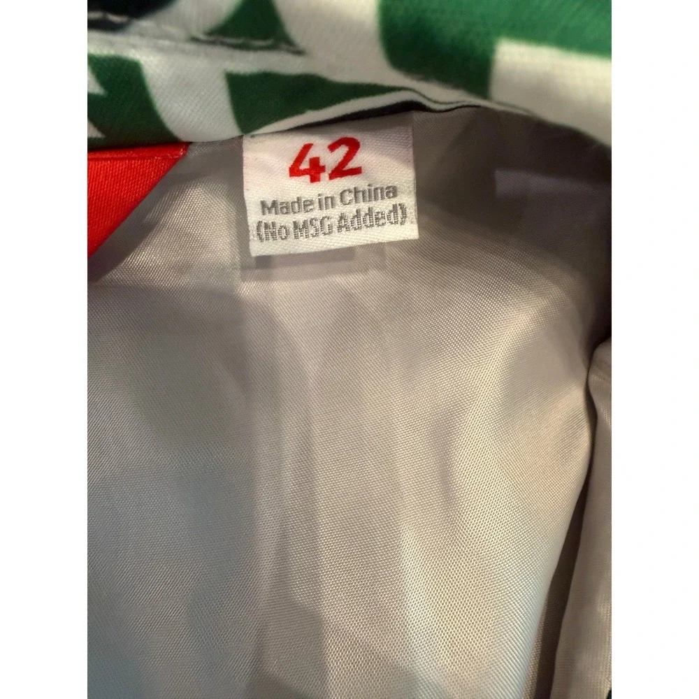 Shinesty Michigan State Spartans Blazer Mens 42 Green White Logo Suit Jacket